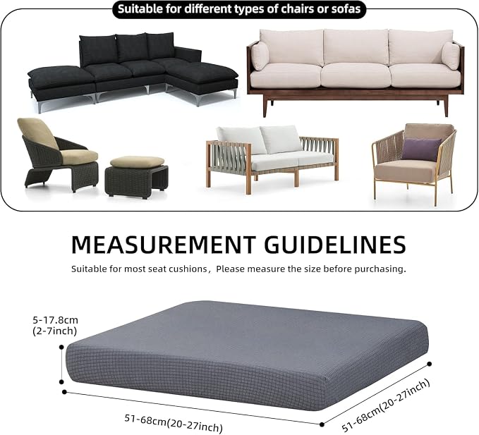 Outdoor Cushion Covers Set, Replacement - Image 2