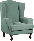 Turquoize Wingback Chair Covers 2 Piece Wing Chair Slipcover Stretch Slipcovers by Turquoize
