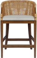 Martha Stewart Farmhouse Counter Height Bar Stools, Handcrafted Rattan Counter by MarthaStewart