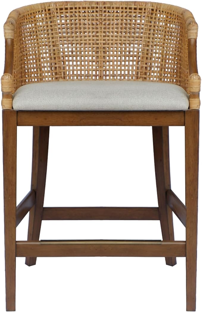 Martha Stewart Farmhouse Counter Height Bar Stools, Handcrafted Rattan Counter by MarthaStewart
