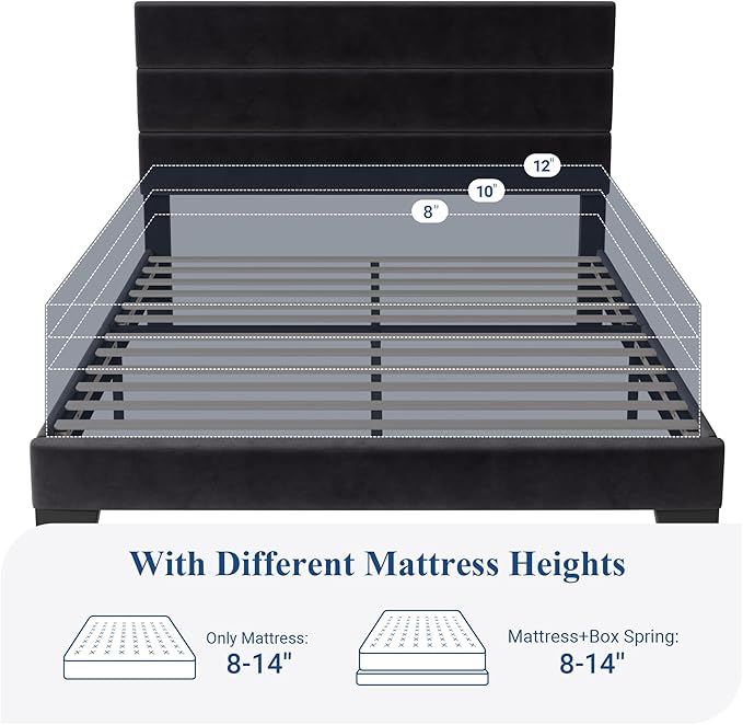 Allewie Queen Size Platform Bed Frame - Image 7