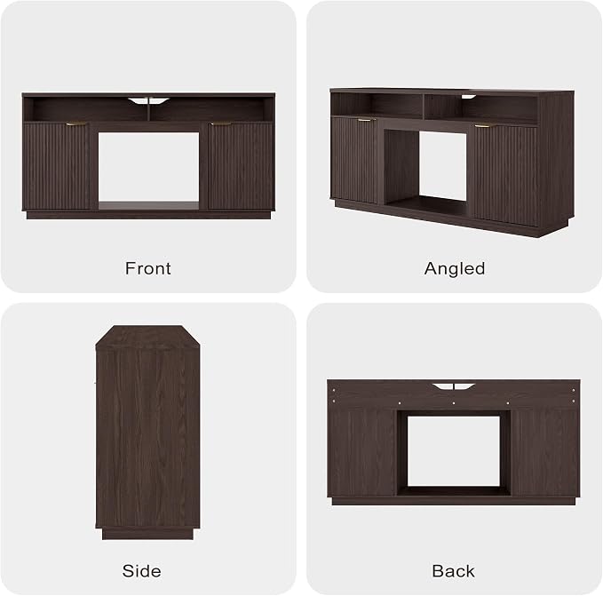 4-Piece Fluted Living Room Set Includes 31.5" Fluted Lift Top Coffee Table - Image 8