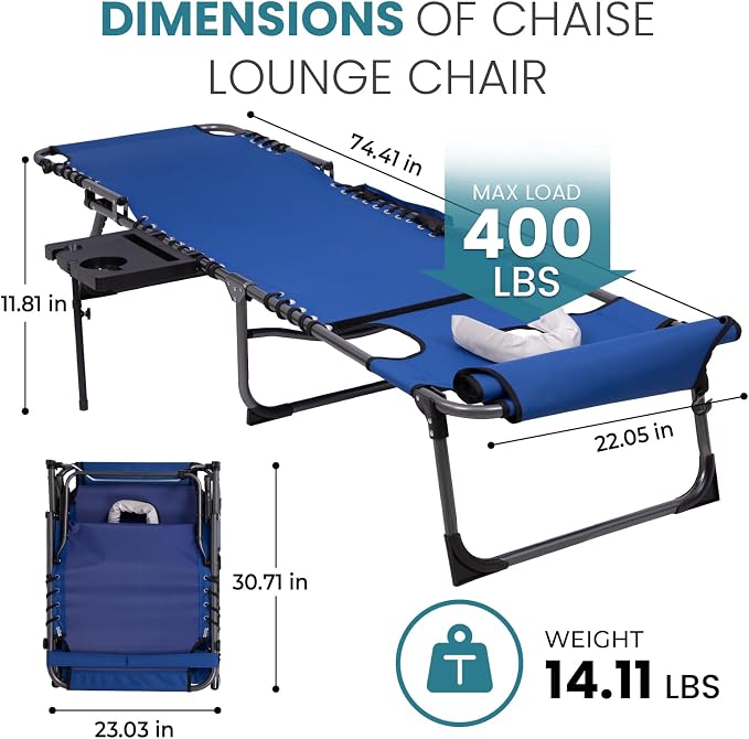 FUNDANGO 400lbs Tanning Chair - Image 3