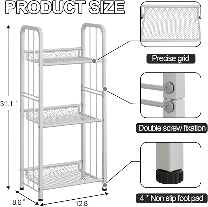 Bookshelf Storage Shelf Small Bookcase Freestanding Storage Stand - Image 3