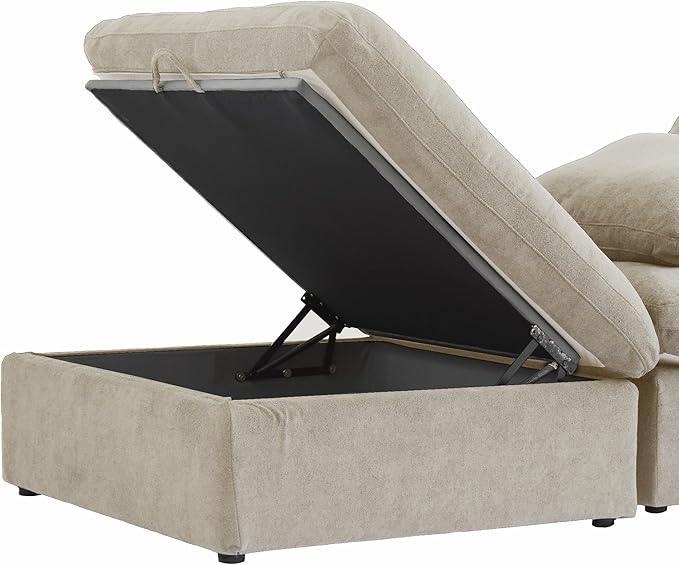 Cloud Couch Modular Sectional Sofa, 160.6" Down Filled Couch - Image 7