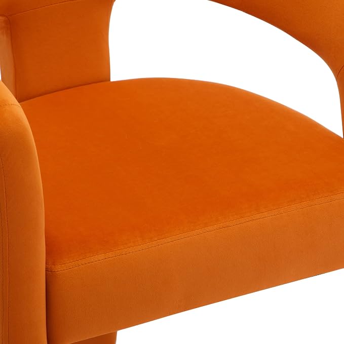 BESTANO Set of 2 Modern Velvet Fabric Upholstered Dining Chairs - Image 4