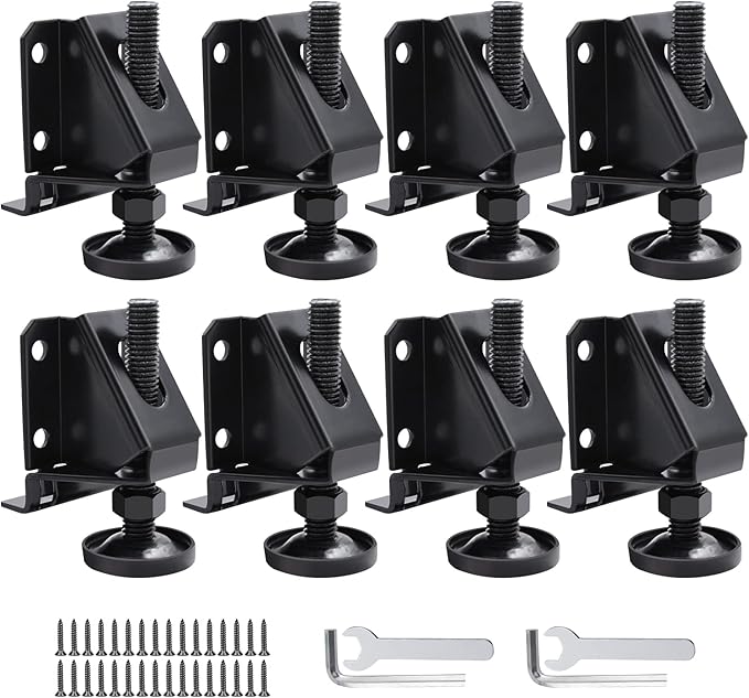 DkOvn 8 Pack Heavy Duty Furniture Leg Levelers, Leveling Feet by DkOvn