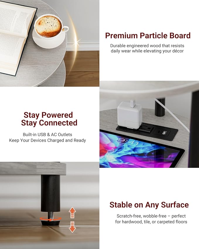 XBurmo Small Round End Table - Image 3