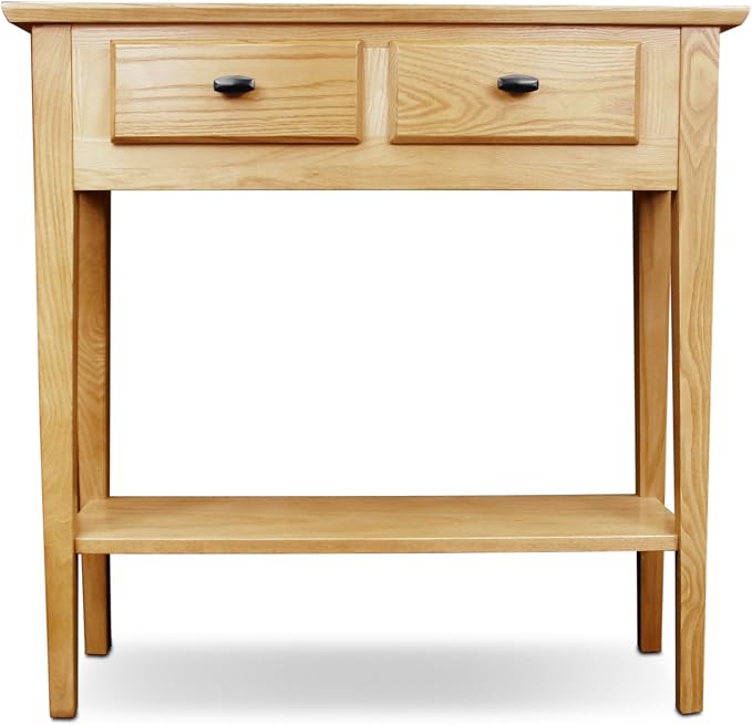 Leick Home Mission Console Table, Solid Wood, 2 Drawers, Bottom Display Shelf - Image 5
