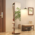 Muwuele Solid Wood Full Length Mirror Coat Rack, Floor Mirror by Muwuele