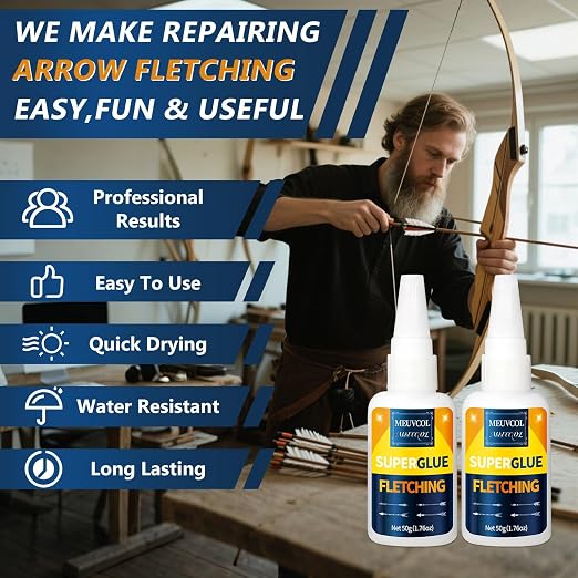 Fletching Glue 100g, Heavy Duty Arrow Glue Kit - Image 3