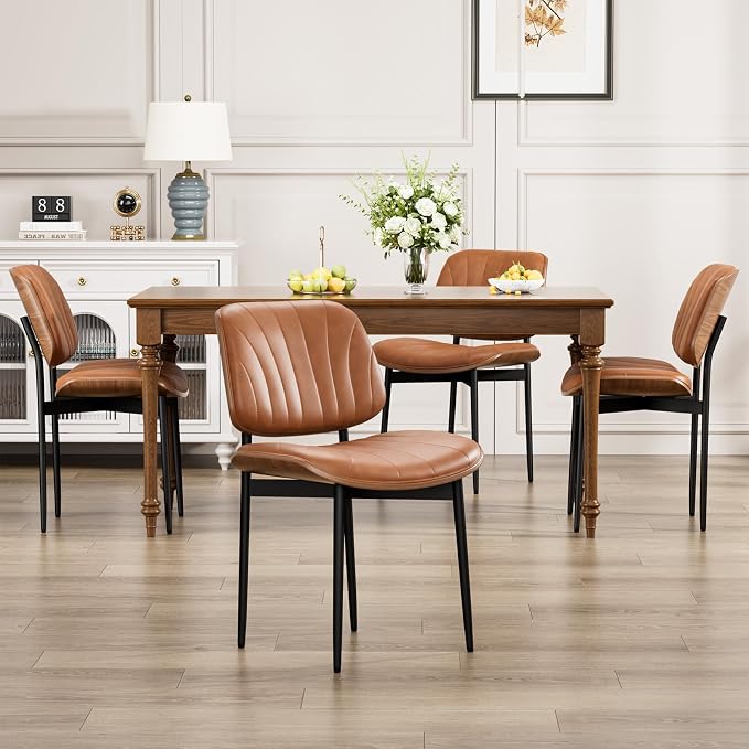 YaFiti Dining Chairs Set of 4, Dining Room and Kitchen Chairs, Mid Century by YaFiti