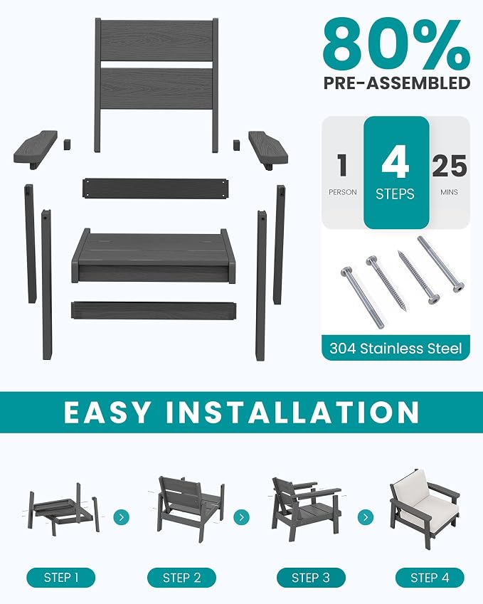SERWALL HDPE Outdoor Couch - Image 8
