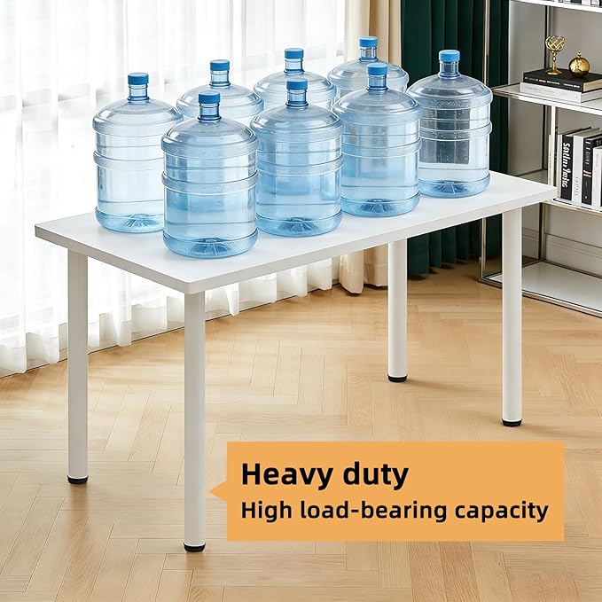 QLLY 27.5 inch / 70cm Adjustable Metal Desk Legs, Heavy Duty Furniture Table - Image 4