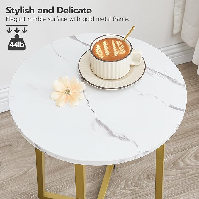 HOOBRO Side Table, Round End Accent Table - Image 6