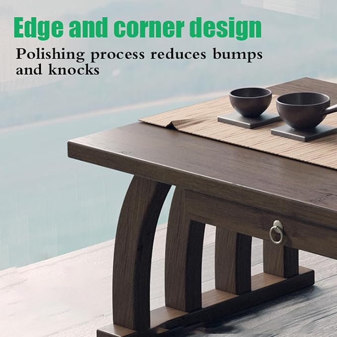 Stylish Portable Japanese Floor Table - Image 3