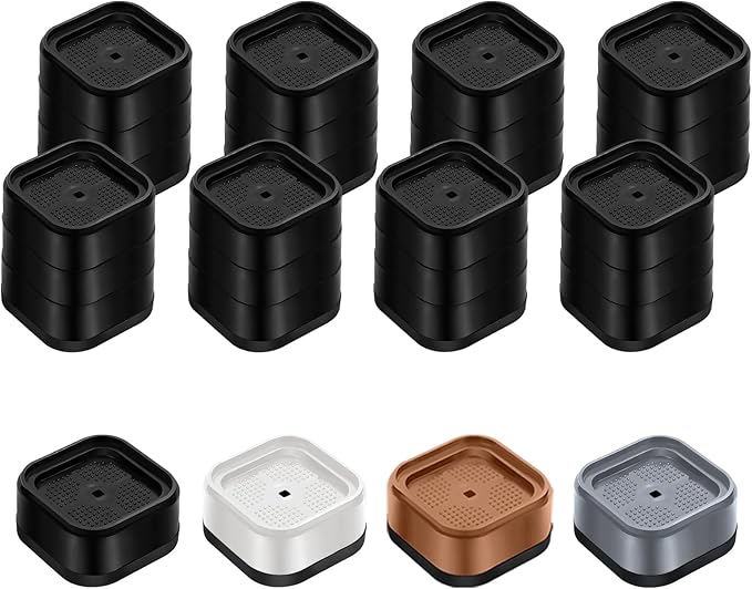 Furniture Risers Adjustable Bed Risers Heavy Duty Lifts Height 3", Square by EnjoyLifeEnjoyHappiness