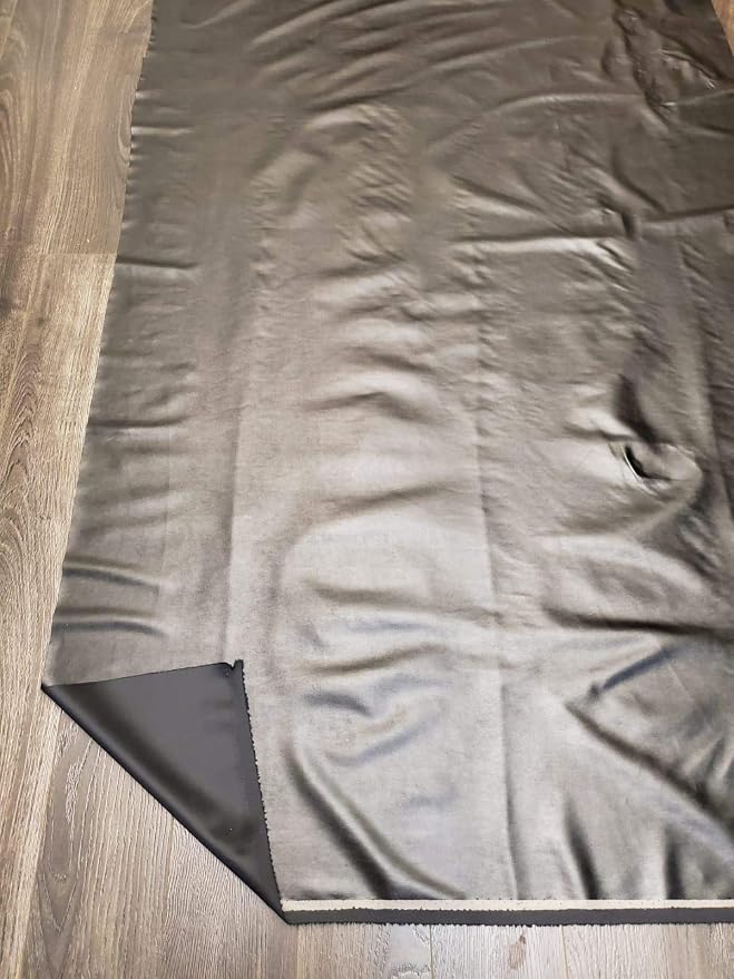 NAT Leathers™ | Black Think Stretch Garment Super Soft Faux Vegan Leather PU | - Image 5