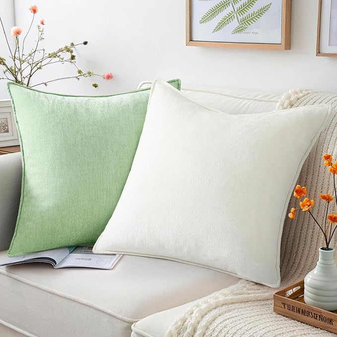 decorUhome Summer Couch Throw Pillow Covers 18x18 Set of 2, Decorative Soft - Image 6
