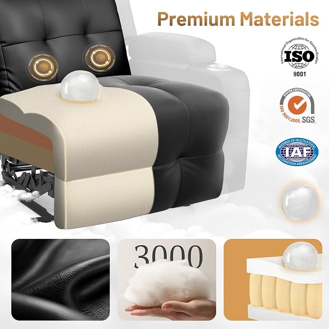 Recliner Sofa Set, Wall Hugger Couch - Image 9