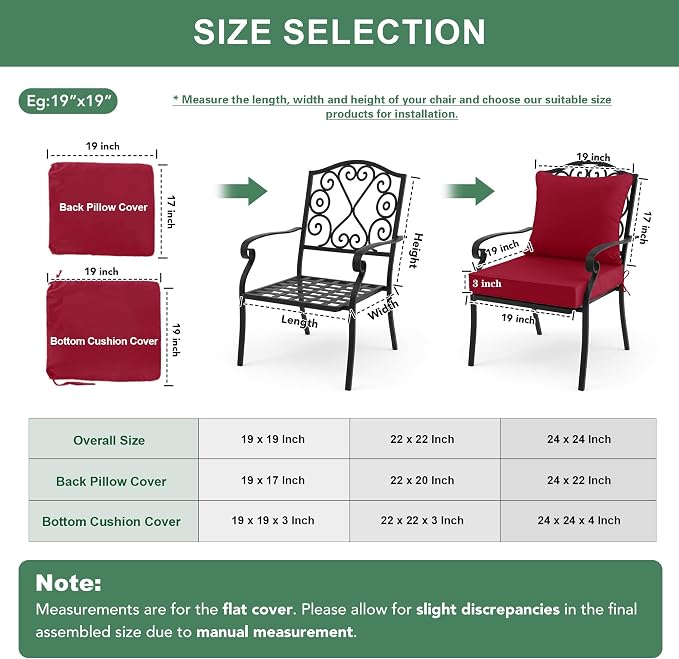 Summsun Waterproof Patio Cushions - Image 7