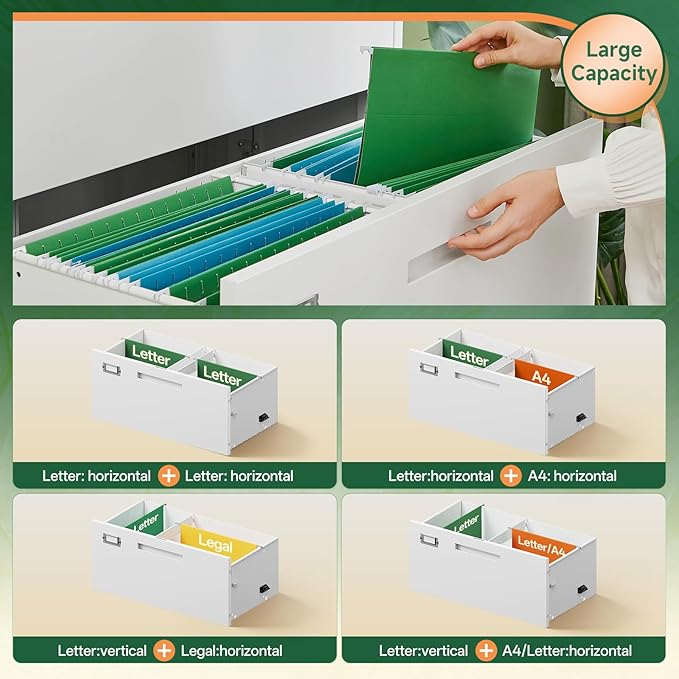 Letaya 3 Drawer File Cabinets - Image 5