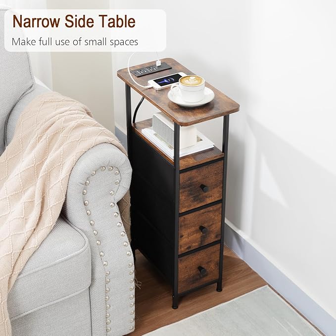 LOAKEKEL Narrow End Table Living Room - Image 4