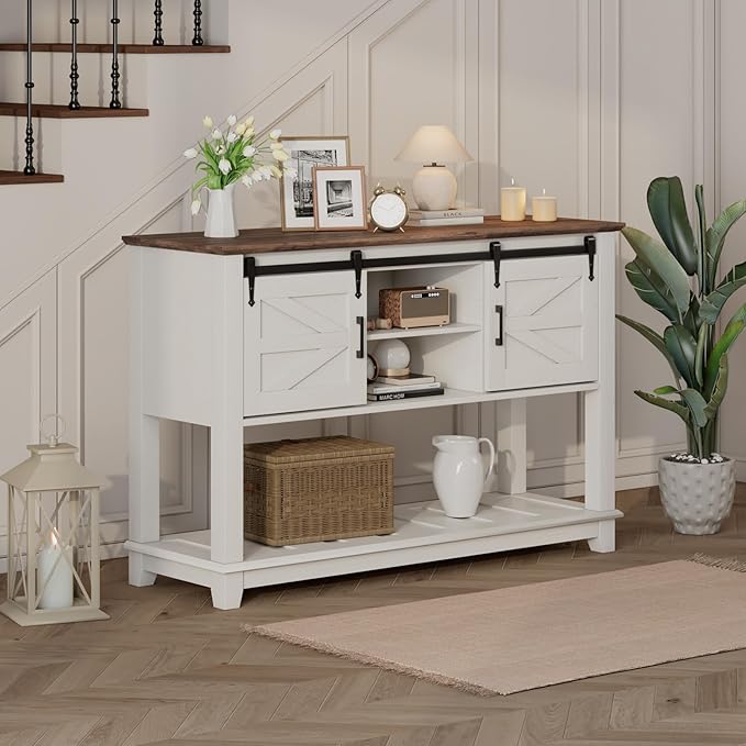 LUXOAK Farmhouse Entryway Table - Image 3