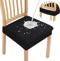 Smiry Waterproof Seat Covers for Dining Room Chairs Set of 6, Stretch Jacquard by Smiry