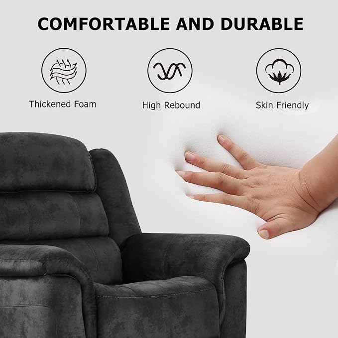 EBELLO Loveseat Recliner Sofa for Living Room, Extra Wide Modern Overstuffed 2 - Image 5