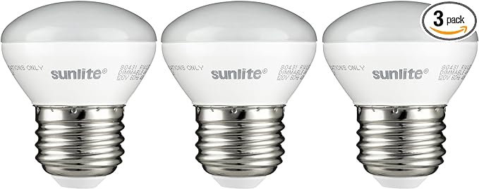 Sunlite LED R14 Mini Flood Light Bulbs, 4 Watts, 250 Lumens, Medium Base by Sunlite
