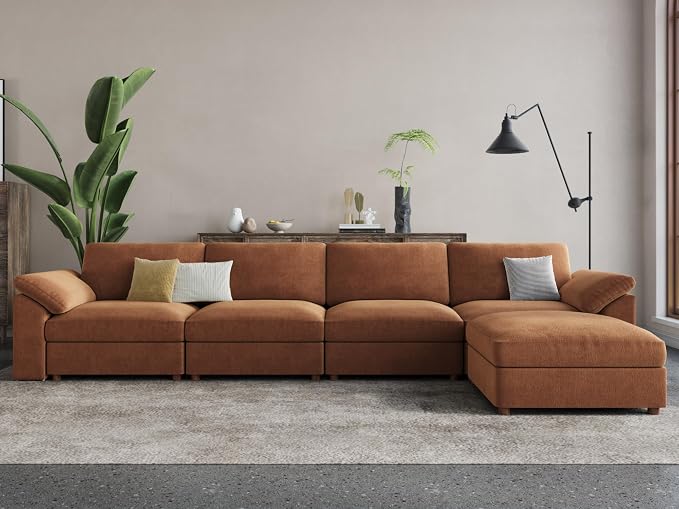 EASE MOOSE Large Sectional Modular Sofa，Large L Shape Sectional Couch Wide Deep - Image 6
