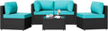 Patio Furniture Sets, 5 Piece Outdoor Sectional Sofas, Wicker Rattan Outdoor by Shintenchi%7CFurnitureMadeforRealLife