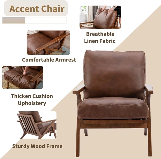 Mid Century Modern Accent Chair - Image 4