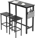Finnhomy Bar Table Set, 39.3" Pub Table High Top Table, Rectangular Bar Height by Finnhomy