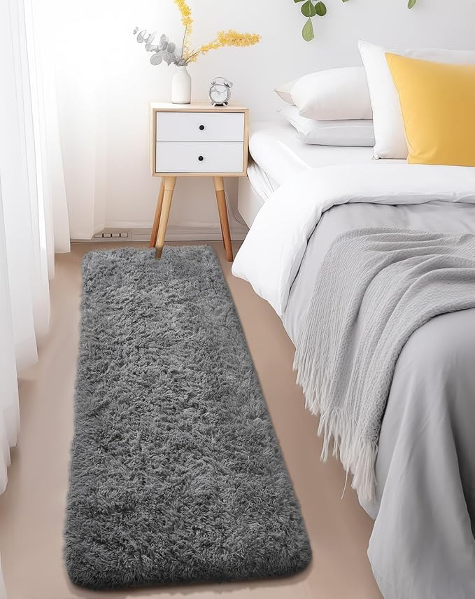Washable Runner Rug for Hallway, Ophanie 2x6 Non-Slip Fluffy Soft Bedside Rugs - Image 2