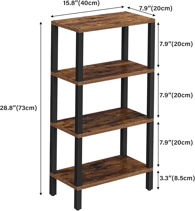 TUTOTAK Small Side Table, Narrow End Table, Skinny Sofa Table, Slim Nightstand - Image 3