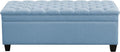 WUTUTUEE 51" Fabric Storage Ottoman Bench, Upholstered Rectangle End of Bed by WUTUTUEE