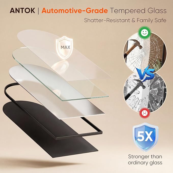 Antok Full Length Mirror, Arched Floor Standing Freestanding Arch Full Body - Image 7
