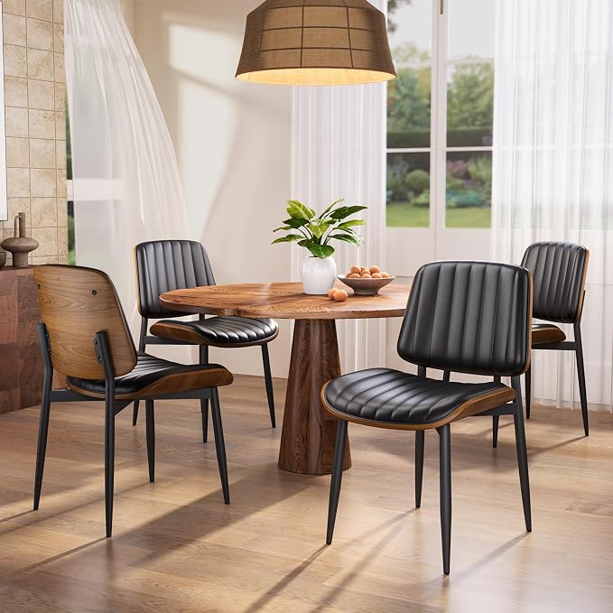 YaFiti Dining Chairs Set of 4, Mid Century Modern Dining Room Kitchen Chairs by YaFiti