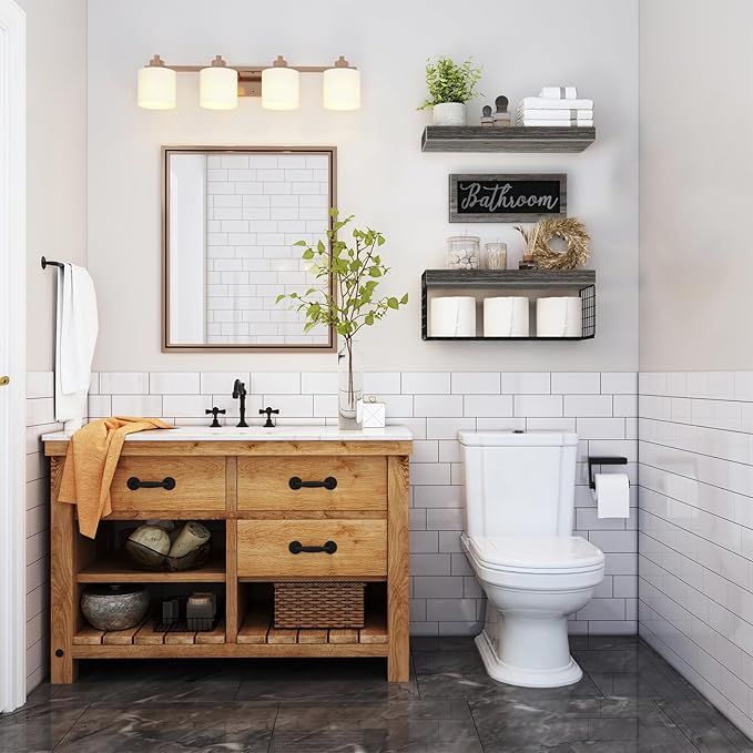 QEEIG ‎Bathroom Shelves Over Toilet - Image 2