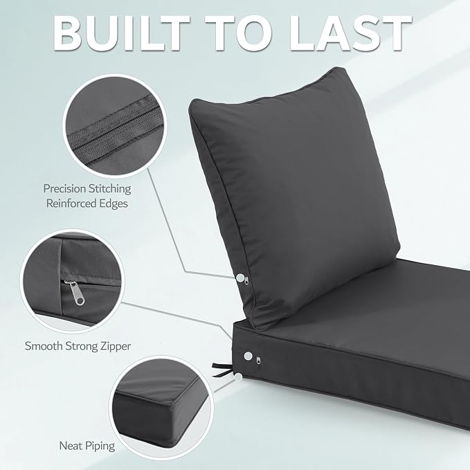 22x22 Inch Patio Chair Cushion - Image 6