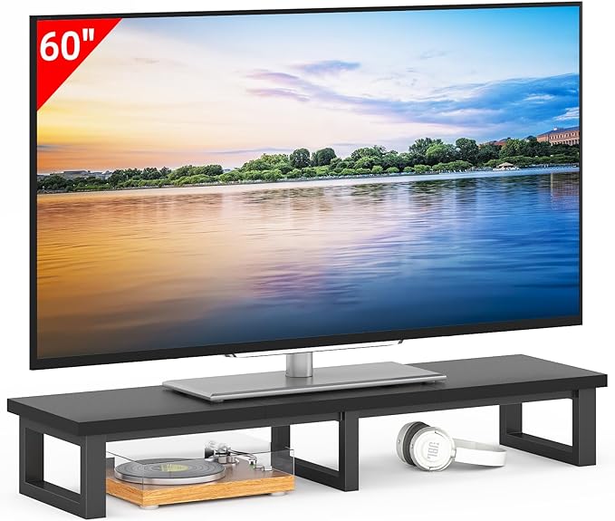 YAOHUOO 45" Large TV Riser for 32-60 inch TV, TV Riser Stand Shelf by YAOHUOO