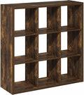 Furinno Cubicle Book Shelf, 9-Cube Bookshelf, Extra Thick Frame Reversible by Furinno-FitsYourSpaceFitsYourBudget