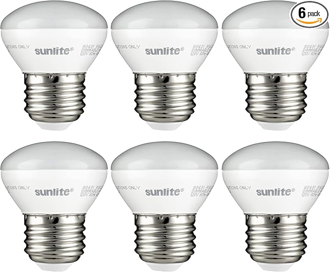 Sunlite LED R14 Mini Flood Light Bulbs, 4 Watts, 250 Lumens, Medium Base by Sunlite