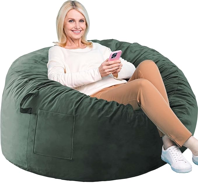 Bean Bag Chairs, Memory Foam Stuffing Bean Bag Chair by Unknown