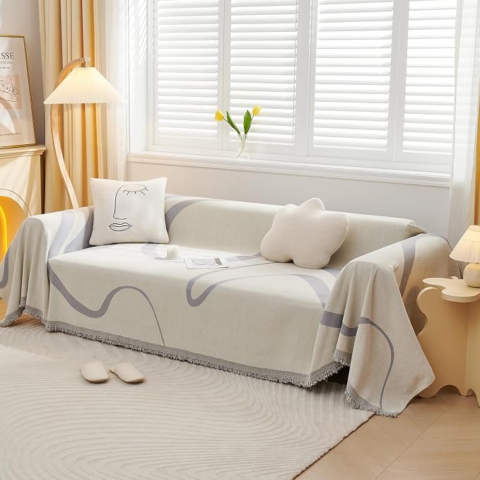 VClife Sofa Cover Washable Soft Plush Couch Cover - Image 9