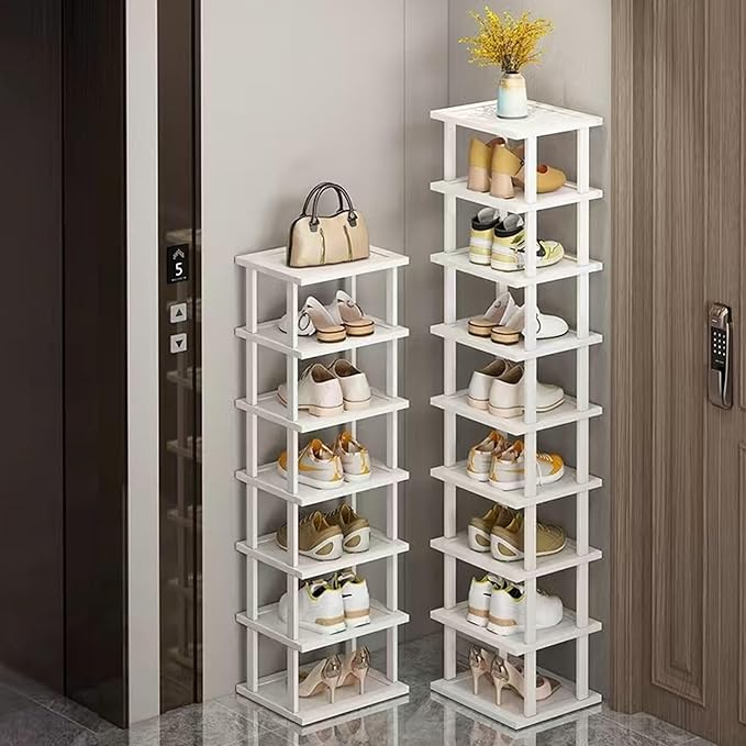 SAN HE Bamboo Shoe Rack 17 Tier- Vertical Shoe Rack - Image 7