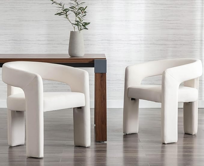 VESCASA Velvet Barrel Dining Chair by VESCASA