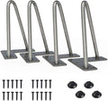 SMARTSTANDARD 6 Inch Heavy Duty Hairpin Furniture Legs, Metal Home DIY Projects by SMARTSTANDARD